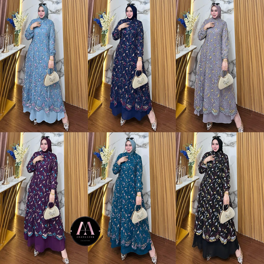 GAMIS TILE GARDEN MEWAH ELEGANCE BY ABANG ADEK COLLECTION