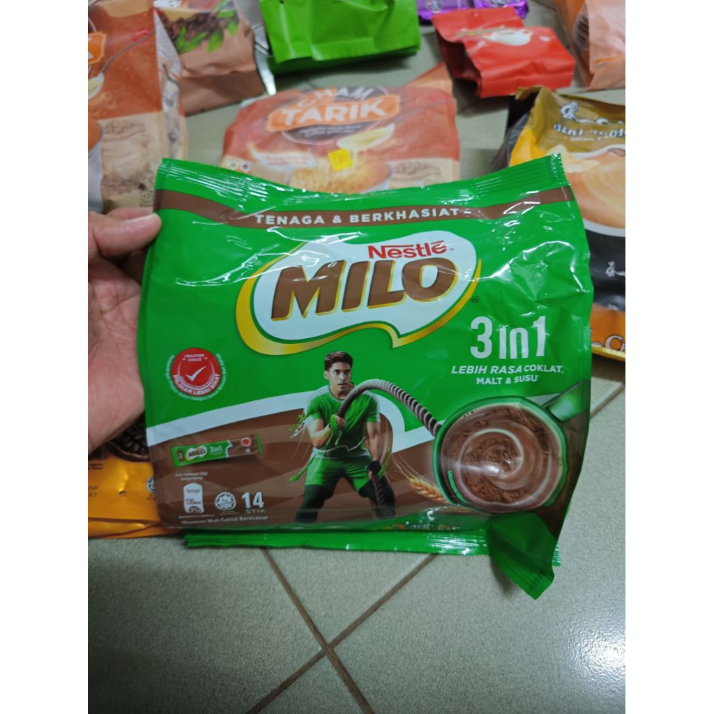 

Milo 3 in 1 asli Malaysia isi 14 stick