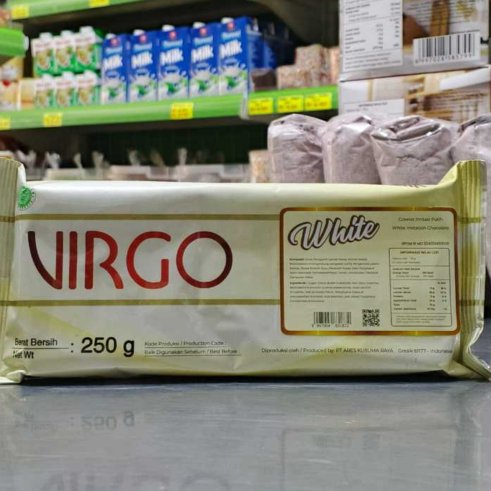 

VIRGO WHITE CHOCOLATE COMPOUND / COKLAT BATANG PUTIH VIRGO - 250G
