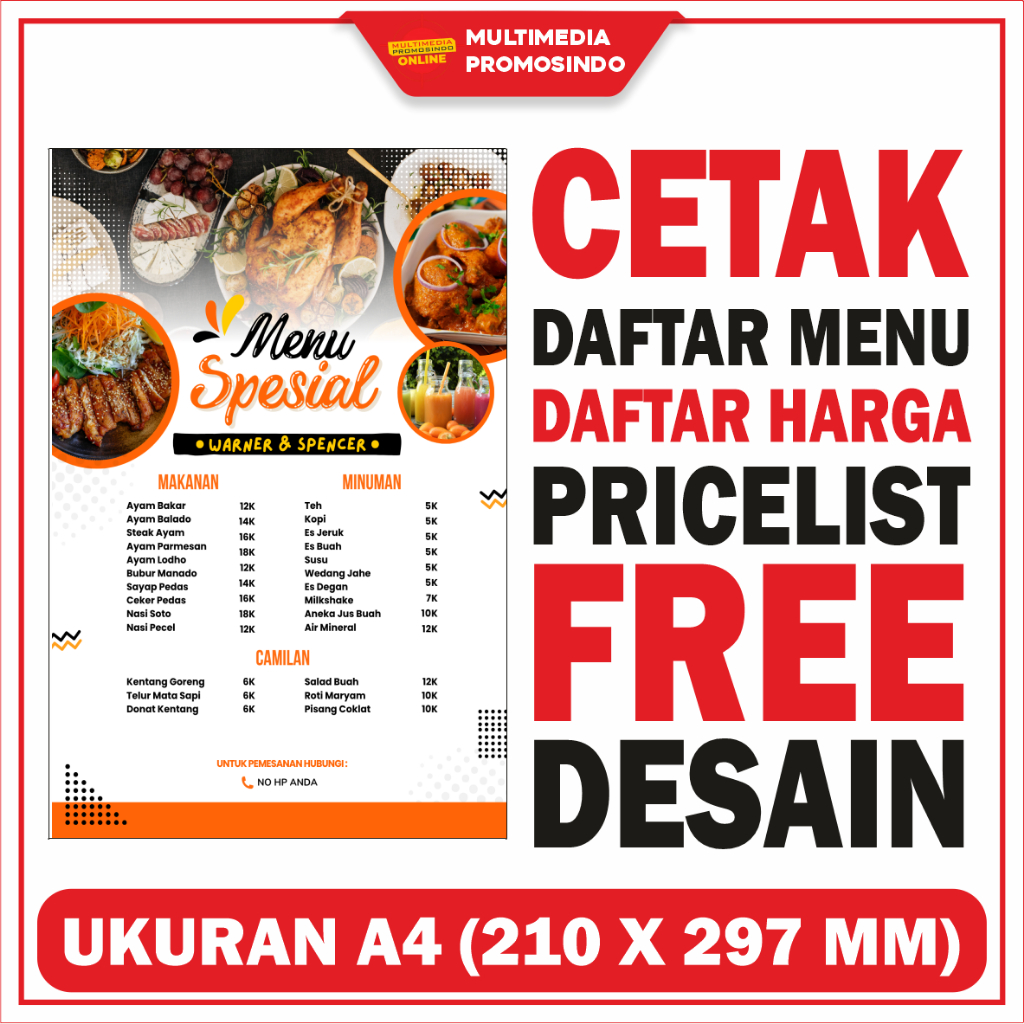 

DAFTAR MENU LAMINATING UKURAN A4 FREE DESAIN DAFTAR HARGA PRICELIST