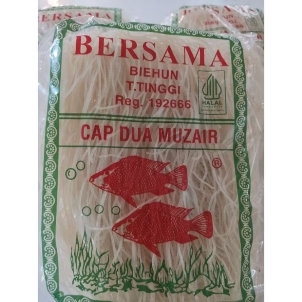 

bihun Medan cap DUA MUZAIR 300gram dua ikan mujair