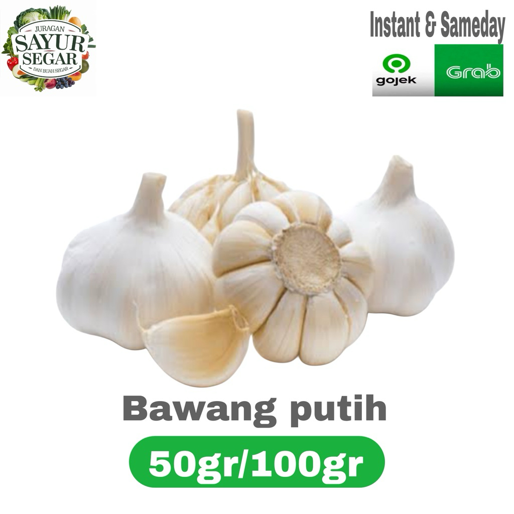 

Bawang putih biasa/bawang putih banci 50gr/100gr INSTANT