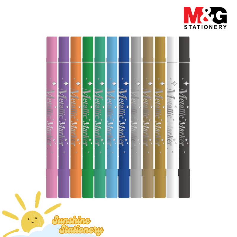 

M&G Metallic Marker Dual Tip APMT8072 / Spidol Metalik