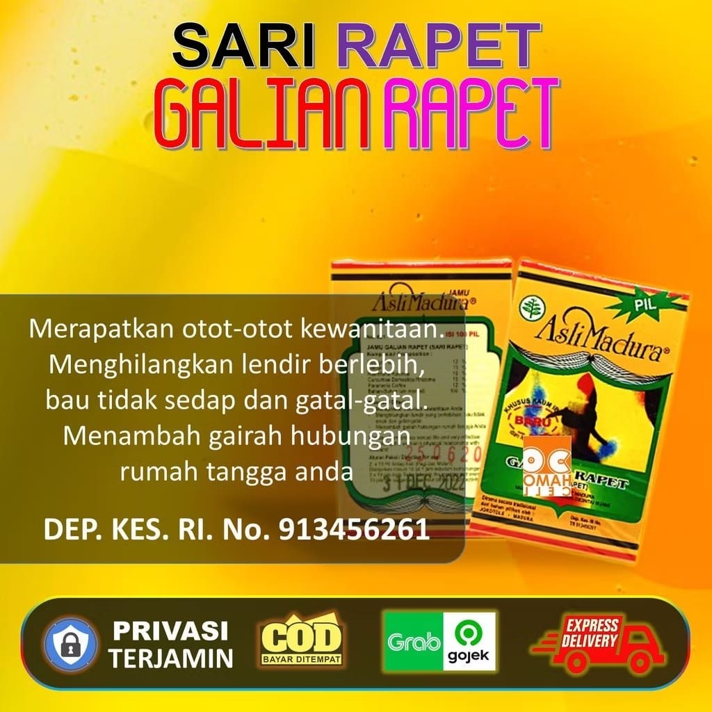 menyempitkan & merapatkan miss v galian raper 100 pil asli madura