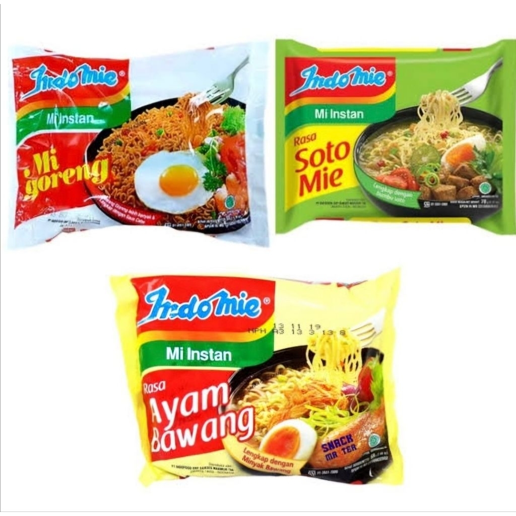 

Paket Hemat Ekonomis INDOMIE ISI 5 BUNGKUS Kuah dan Goreng (Soto, Goreng Ayam Bawang)