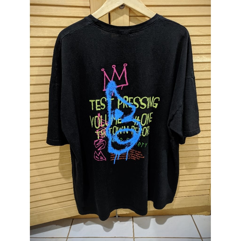 Kaos Tshirt Ggooll Front Back Print Black Hitam Oversize