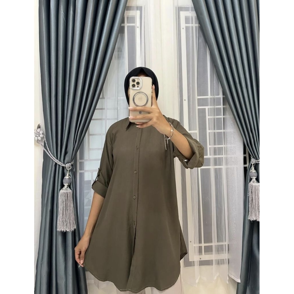 hot deals tunik jumbo rayon twill premium / atasan tunik jumbo terbaru