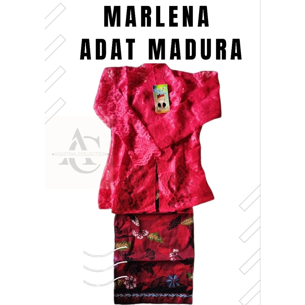 BAJU ADAT MADURA MARLENA/BAJU KARNAFAL ADAT MADURA MARLENA/BAJU MARLENA/BAJU KEBAYA ADAT MADURA ANAK