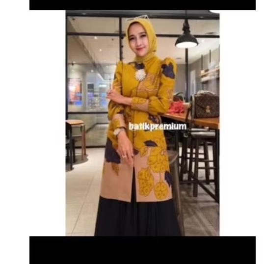 TUNIK KANAYA LAPISAN TRIKOT BATIK SOLO