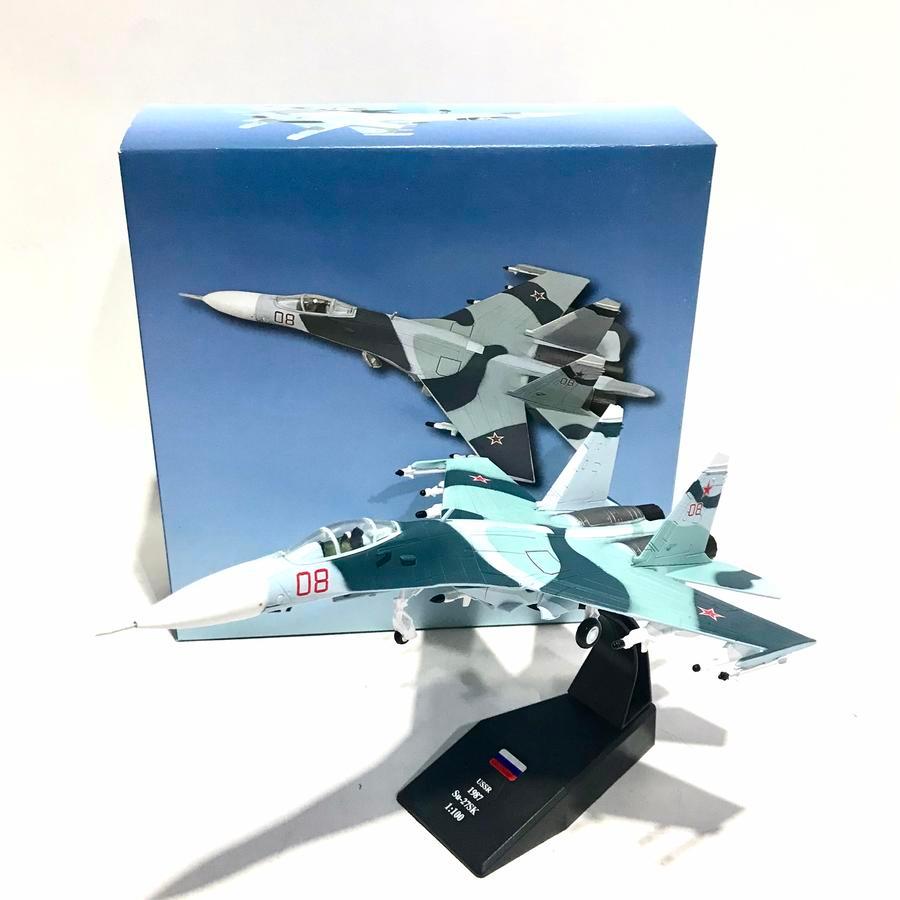 Miniatur Diecast Pesawat Sukhoi SU-27 Flanker skala 1:100