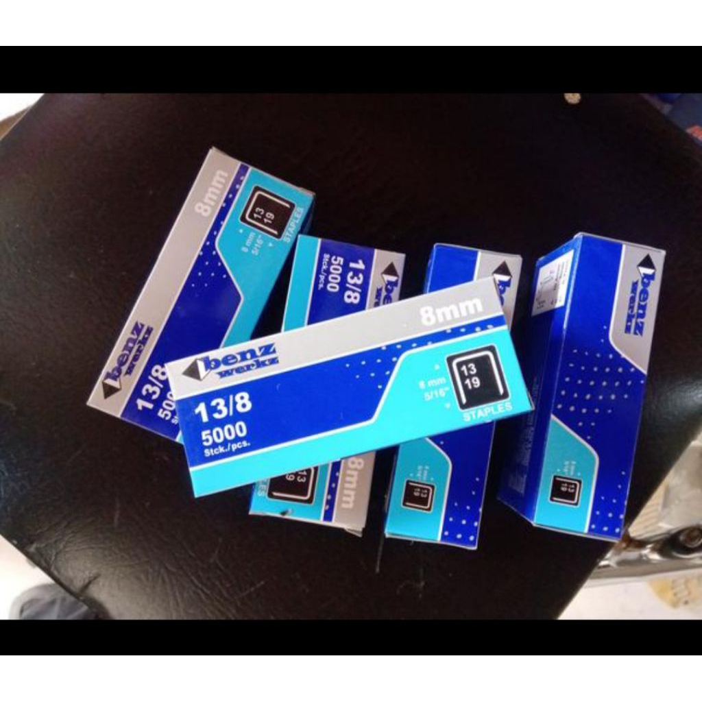 

Isi Refill Stapler Steples Tembak 8mm 13/8 Benz 5000 pcs ORIGINAL