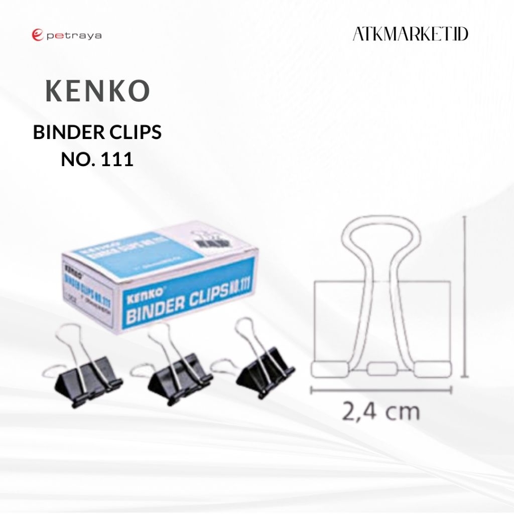 

Binder Clip Kenko 111 / Binder Clip No. 111 / Binder Klip 111