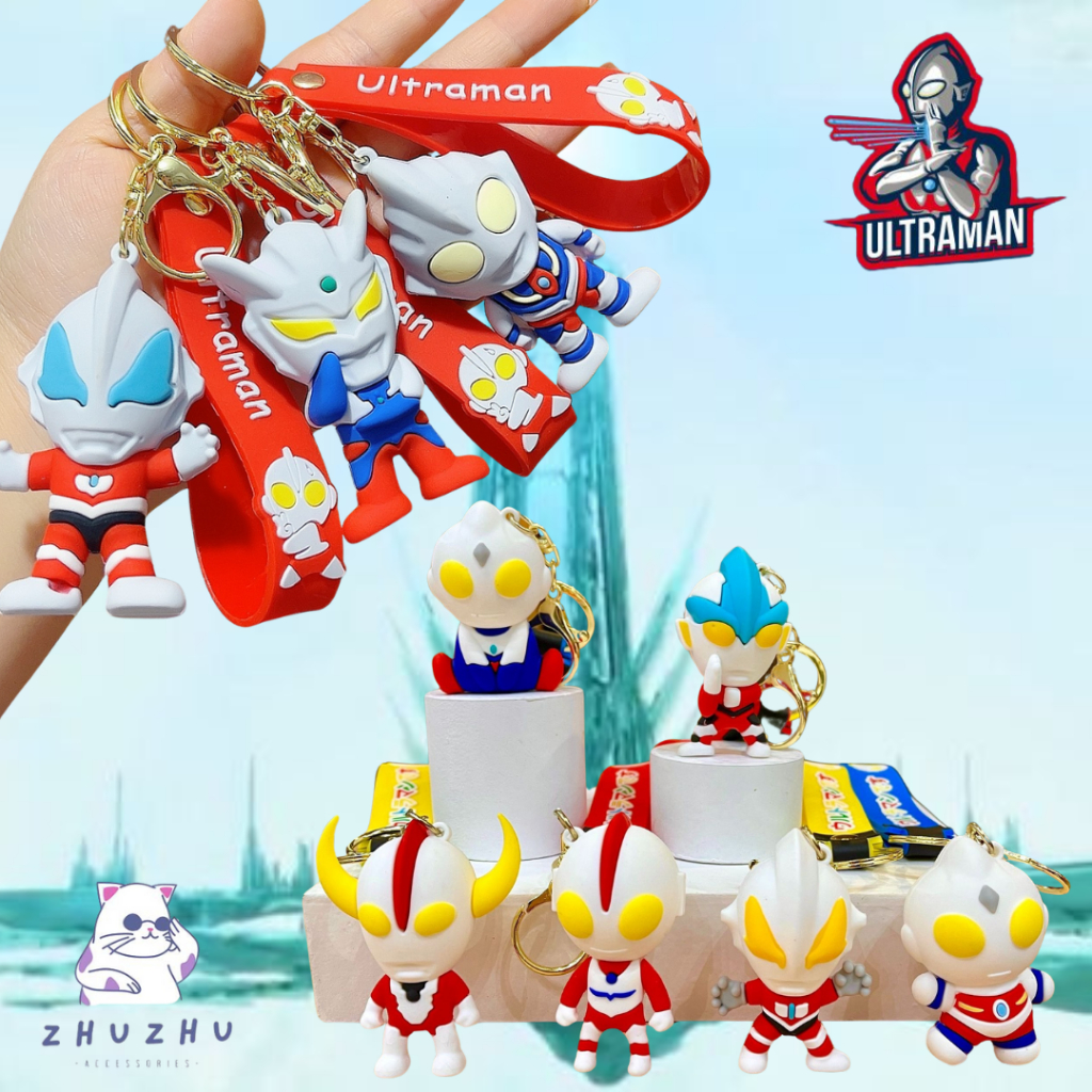 Ultraman Series Gantungan Kunci Lucu Awet Gantungan Tas