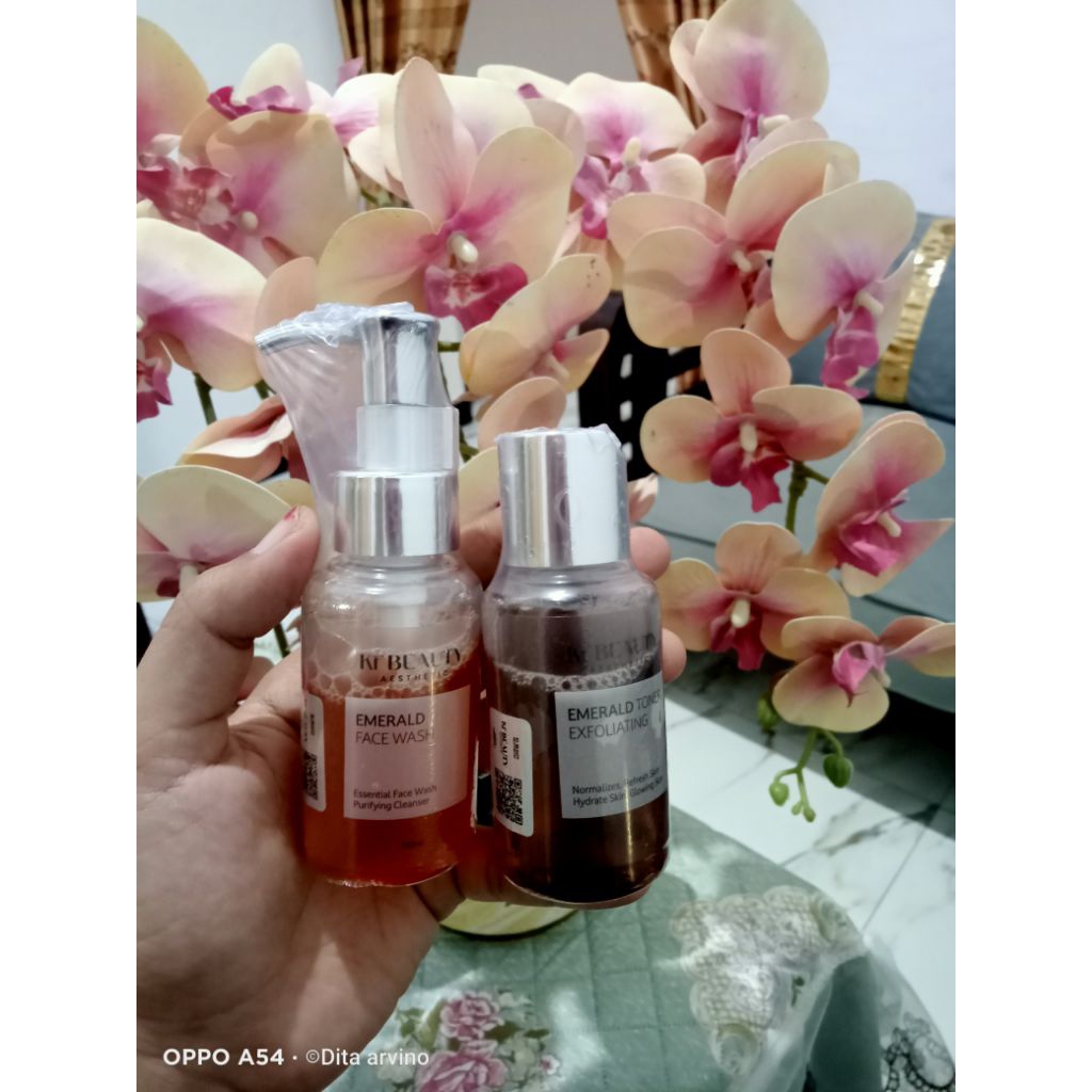 FACIAL WASH+TONER KF SKIN KLINIK TAHAP1