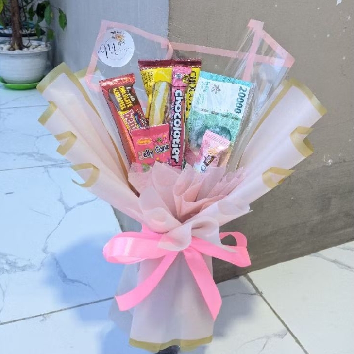 

[TERMURAH] BUKET SNACK | BUKET JAJANAN | BUKET MAKANAN - GIFT ULANG TAHUN | GRADUATION | THR BOCIL