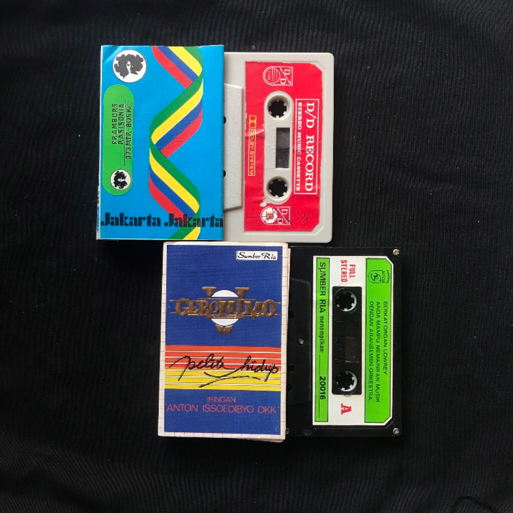 Kaset Pita Prambors Band Jakarta Jakarta & Geronimo Pelita Hidup (sepaket)