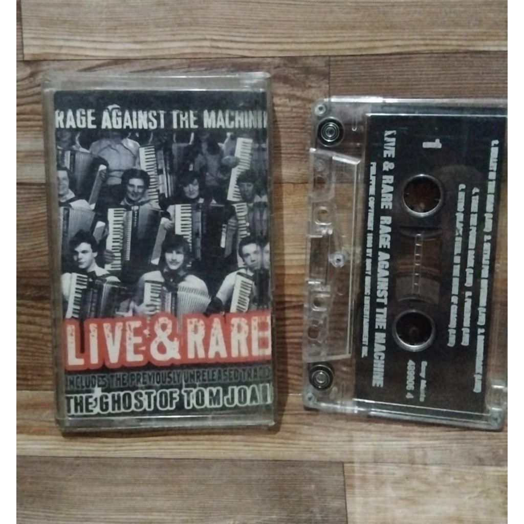 KASET PITA ORIGINAL RAGE AGAINST THE MACHINE LIVE AND RARE by Sony Music Philipines