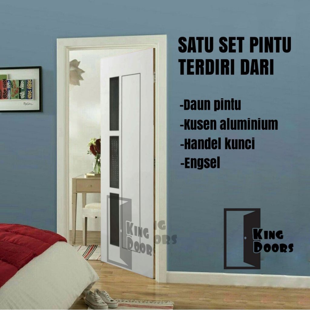 Store_Nolimit Pintu Kamar Minimalis Satu Set Pintu Kusen Pintu Minimalis Pintu Kamar Pintu Rumah