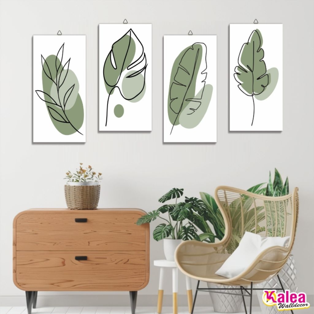 Hiasan Dinding Mdf Daun Abstrak Aestetik Ukuran 15 X 30/ Walldecor Mdf Daun Abstrak Aestetik Ukuran 