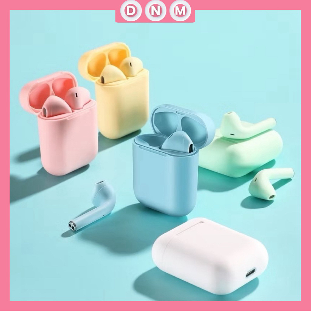 

HEADSET BLUETOOTH TWS INPODS I12 MACARON EARPHONE BLUETOOTH 5.0 WARNA MACARON