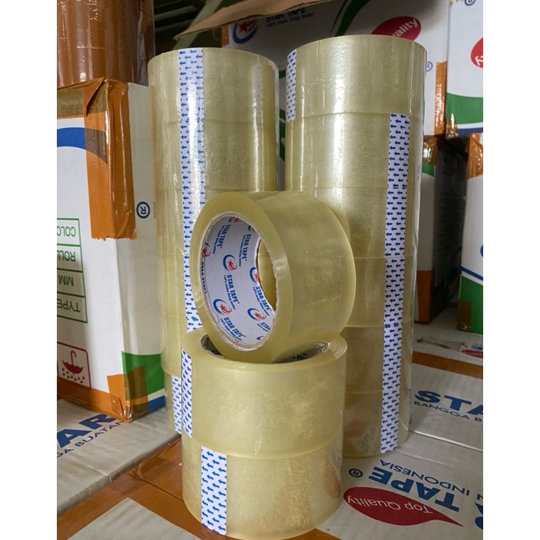 

KODE E24H LAKBAN 1 DUS BENING PUTIH 1 YARD X 48MM LENGKET STAR TAPE KUALITAS TERBAIK MURAH