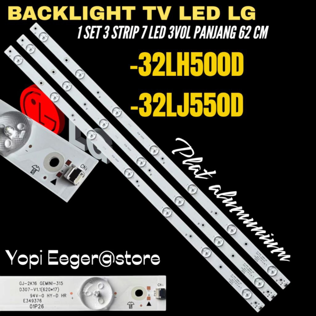 BACKLIGHT TV LED LG 32 INCH 32LH500D- 32LJ550D BACKLIGHT TV LED LG 32 INCH