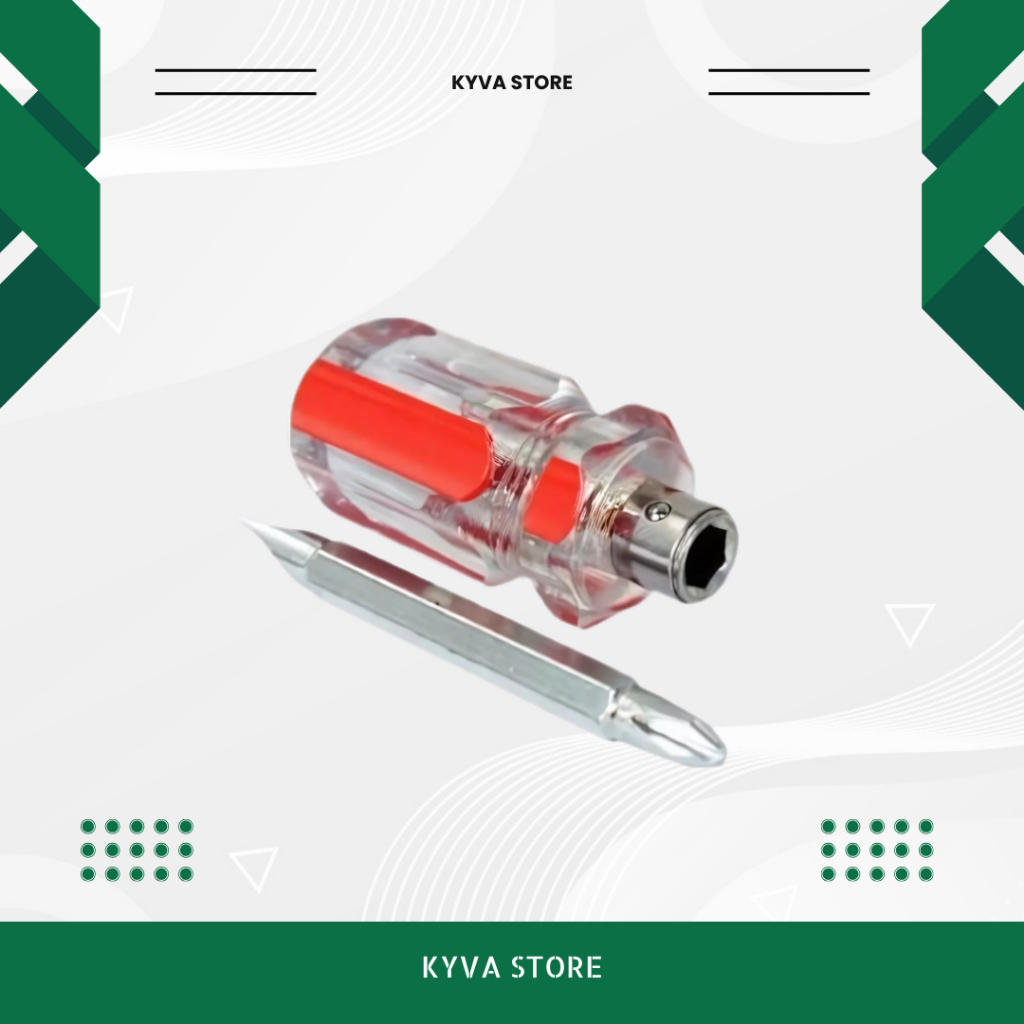 OBENG MINI PLUS MINUS 2 WAY OBENG KECIL MINI OBENG KECIL MINUS PLUS OBENG BOLAK BALIK