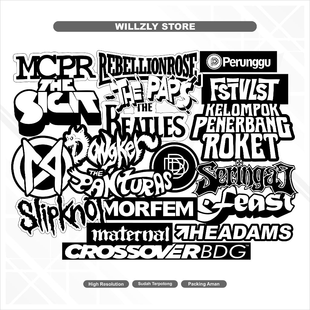 

Sticker Band Sticker helm/Sticker Hp Dll sudah terpotong