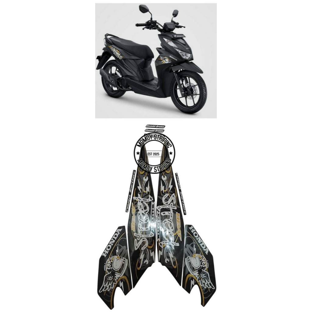 STIKER STRIPING BEAT STREET 2021 HITAM