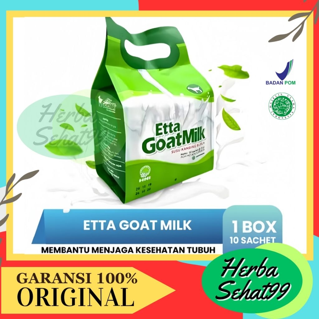 

Etta Goat Milk - Susu Kambing Ettawa Bubuk Original Berkhasiat Menyembuhkan Asma Dan Pengganti Asi Asli Rekomended - HNI BPOM