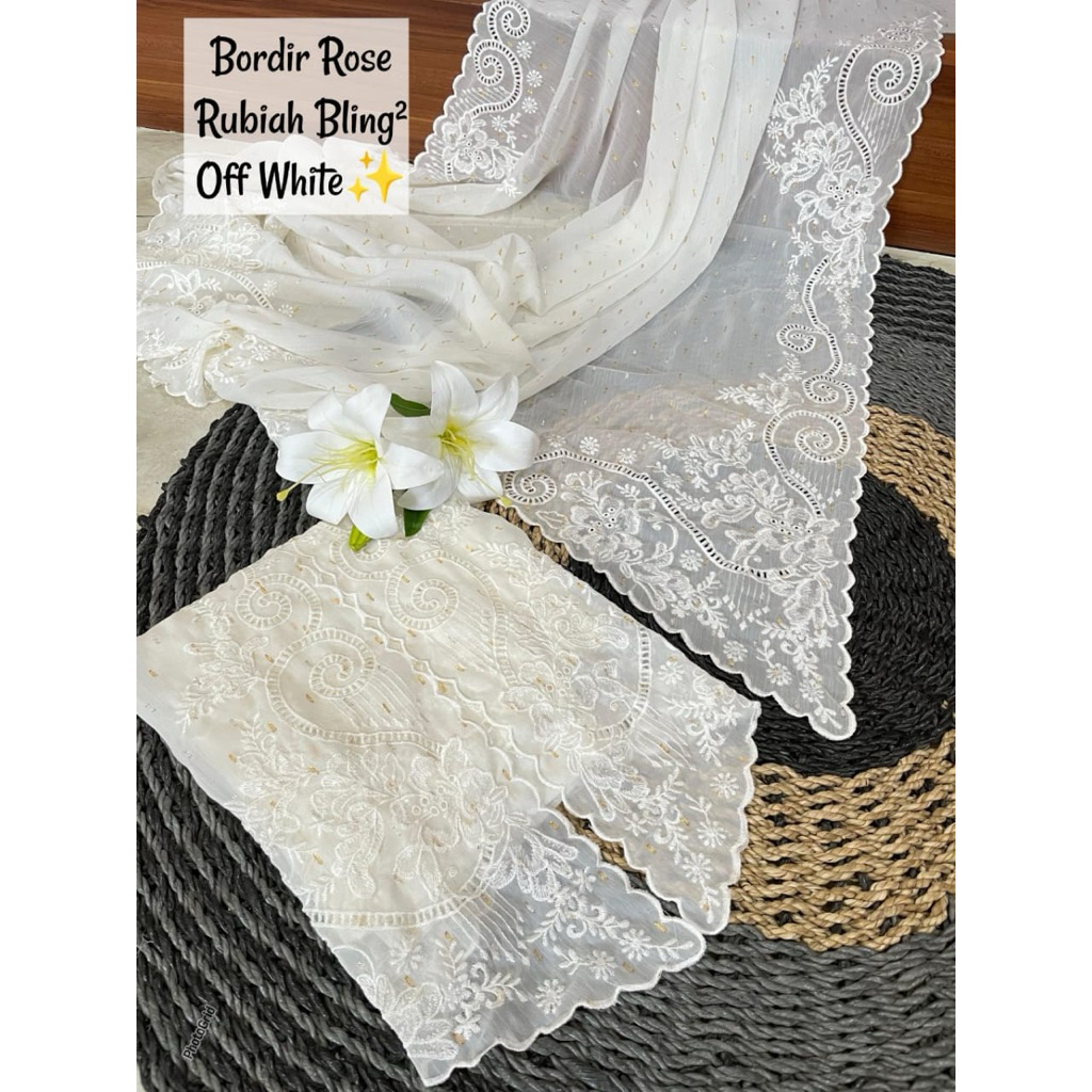 KAIN KEBAYA  SIFON RUBIAH BORDIR