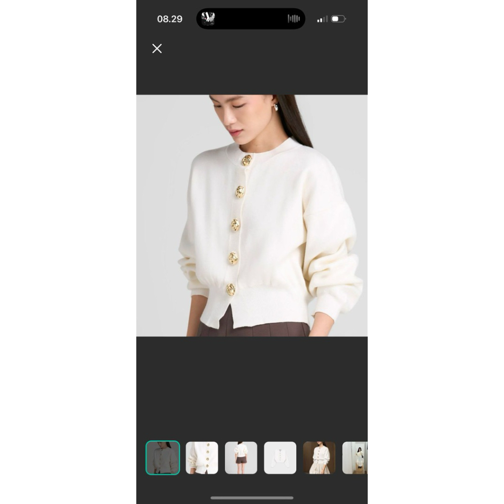 LBS San Knit Cardigan White