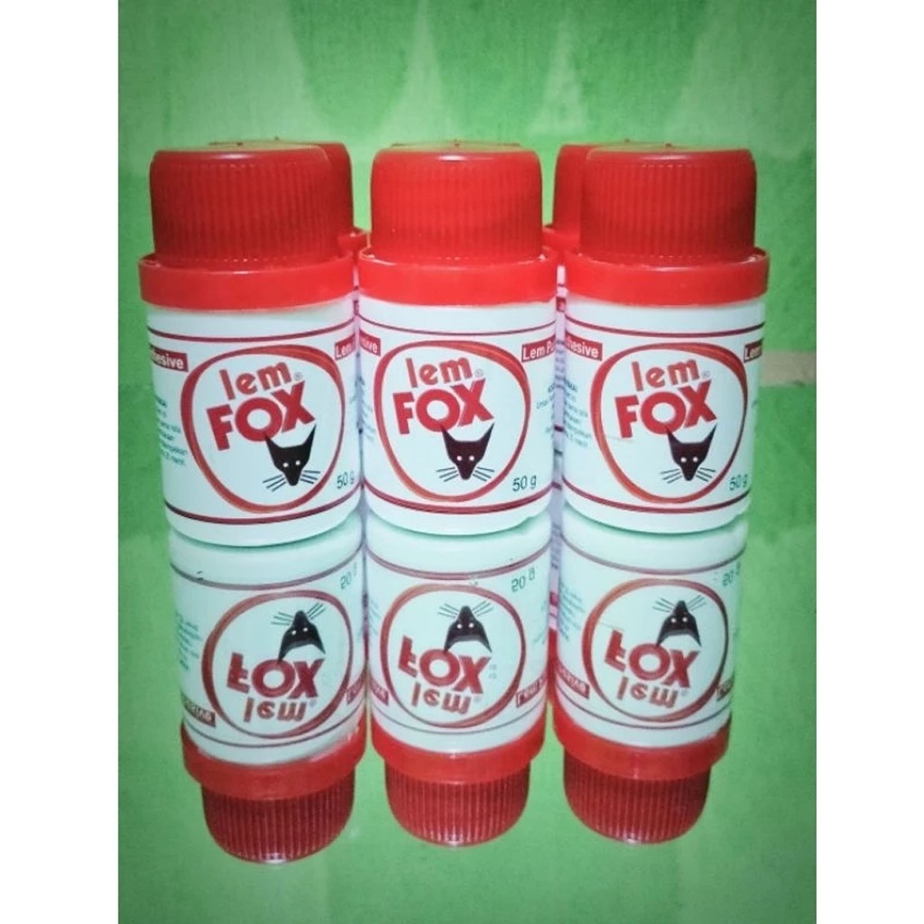 

Lem Fox Mini Putih 50gr 6 Pcs (1/2 Lusin) / Lem Serbaguna Untuk Sekolah / Lem Kertas / Lem PVAc / Lem Kayu / Lem Karton
