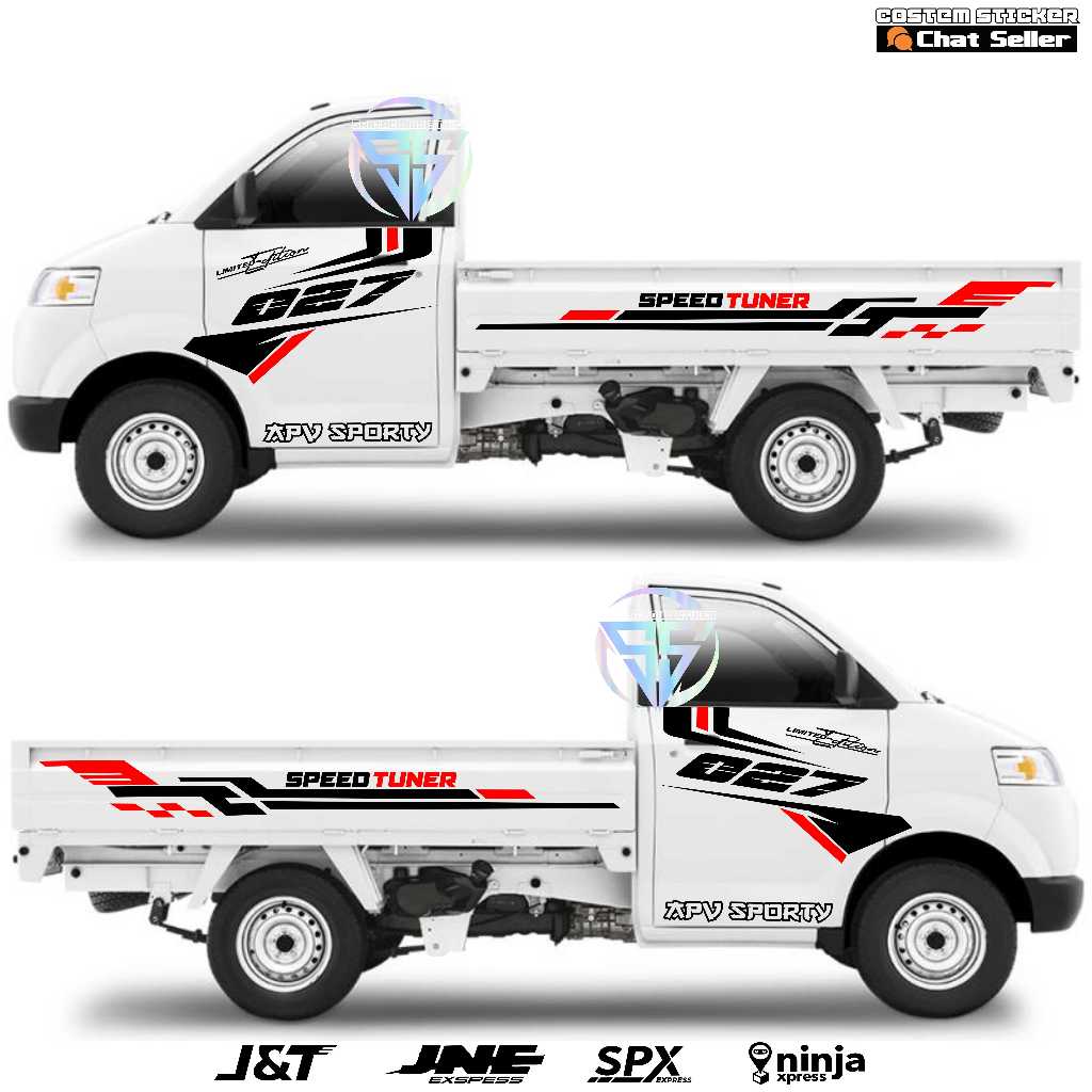 Sticker Sticker Cutting Mobil PICK UP MEGA CARRY APV STAR Bisa Custom Nama