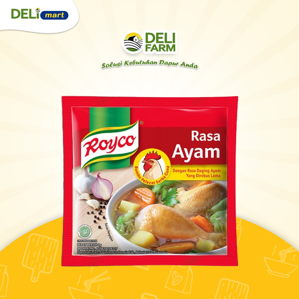 

Deli Mart Royco Bumbu Kaldu rasa Ayam Sachet 8 gr by Deli Farm