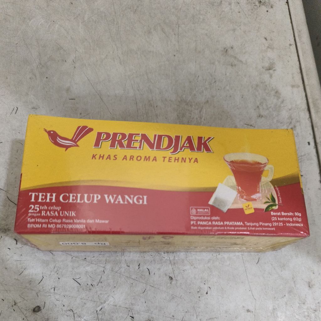 

Teh Hitam Celup Wangi Prendjak 50gr Isi 25