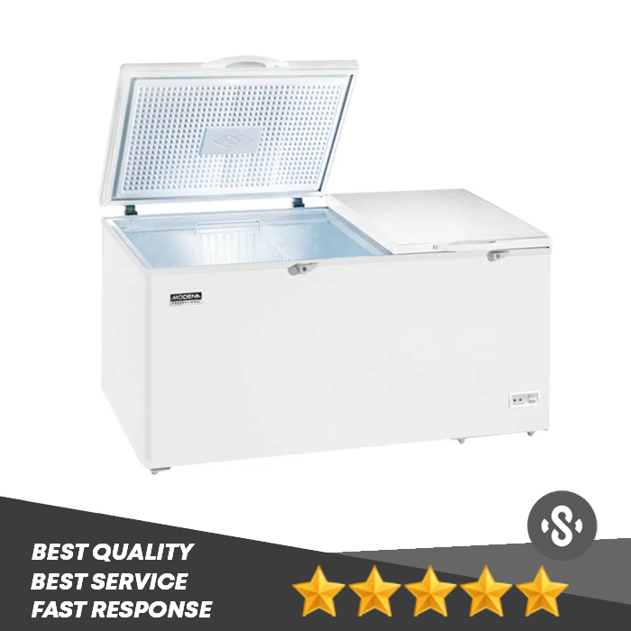 Modena Chest Freezer MD37W - 370 Liter, 2 Pintu