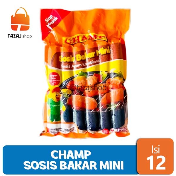 

Champ Sosis Bakar Mini 500 Gram Isi 12 Pcs Tazaj