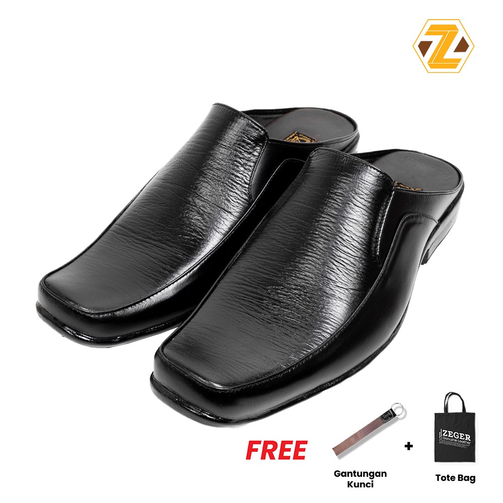 ZEGER Sepatu Slop kulit Pria - BP 408