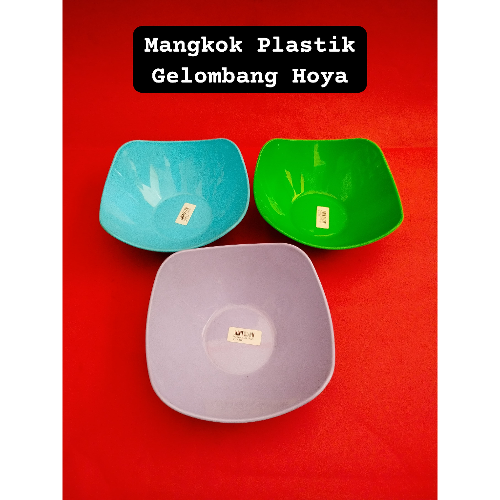 Mangkok Plastik Gelombang Hoya