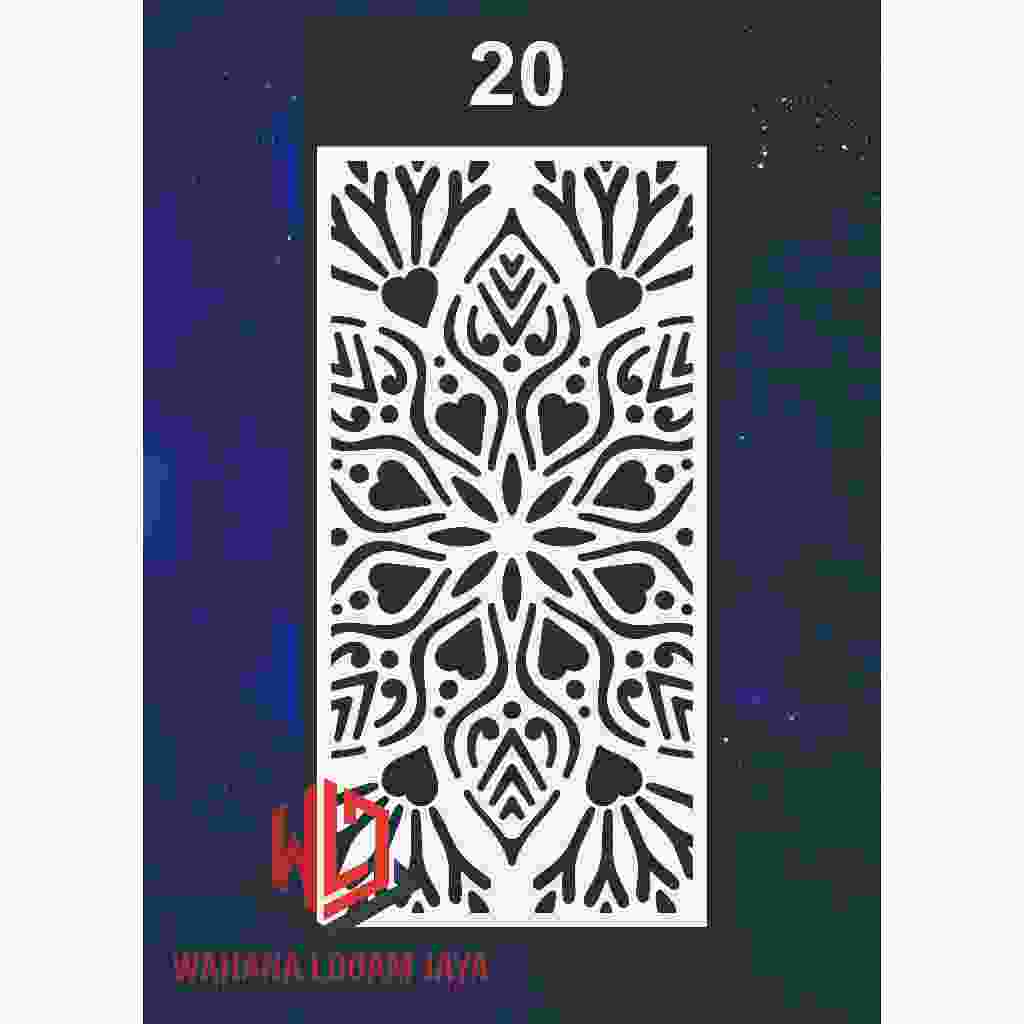 PENYEKAT RUANGAN LASER CUTTING BAHAN PVC BOARD | PARTISI KANOPI | LIST ORNAMEN PAGAR MOTIF UKIR