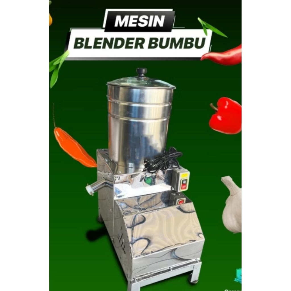 MESIN BLENDER JUMBO KAPASITAS 5 KG  MESIN PENGHALUS BUMBU. MESIN BLENDER KUNYIT JAHE KENCUR DLL