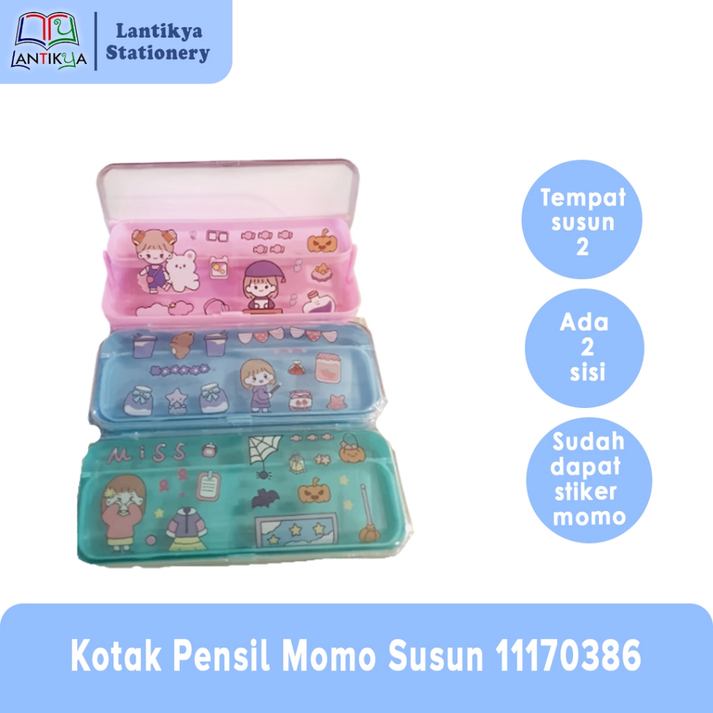 

Kotak Pensil Susun 2 momo 11170386 / Pensil Case MOMO