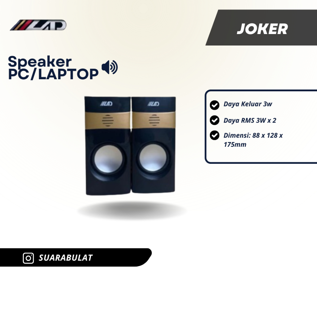 Speaker LAD Joker Speaker Komputer PC Speaker Laptop LAD LD 18 Joker