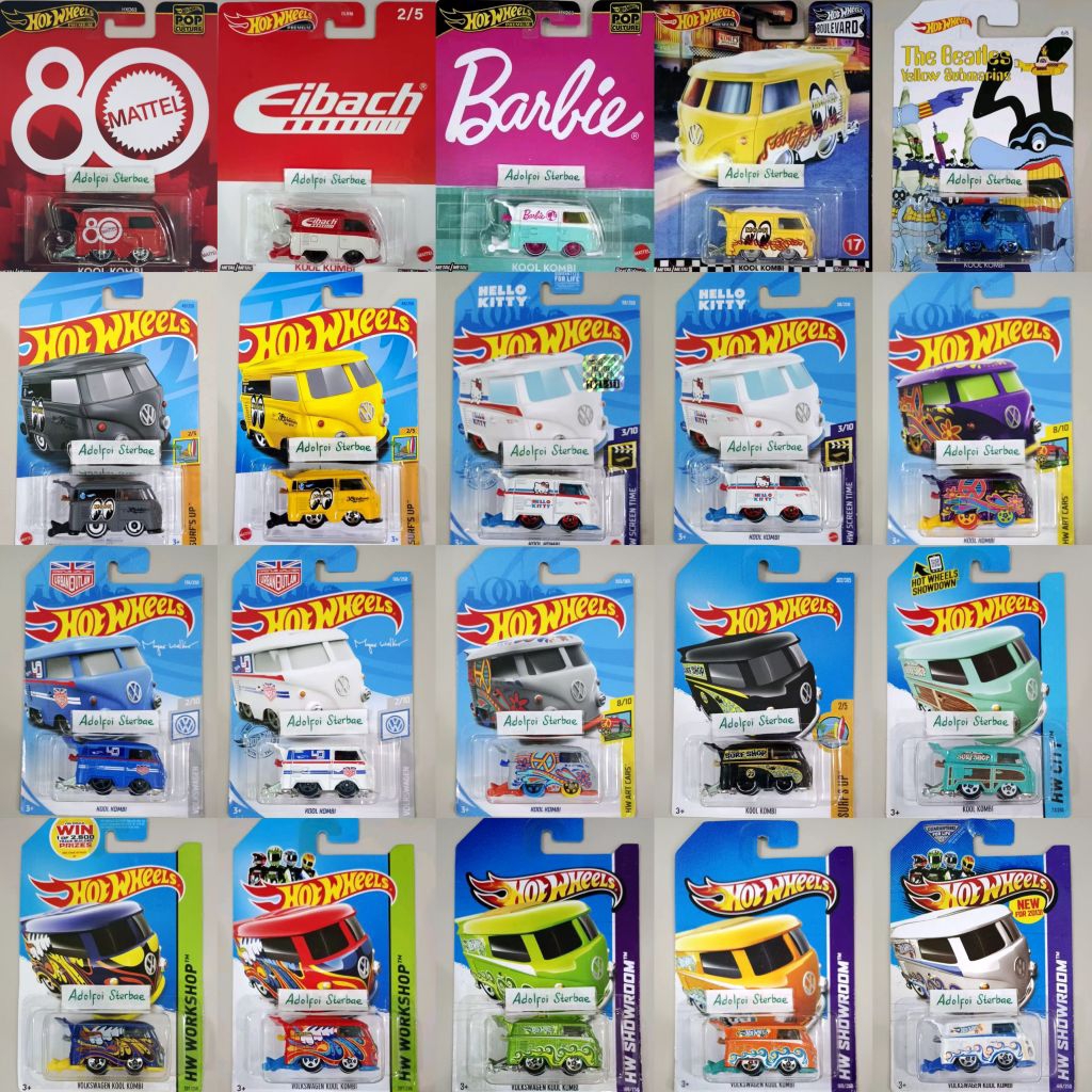 hot wheels vw volkswagen kool kombi th reg thr factory sealed urban outlaw meyer walker hello kitty 