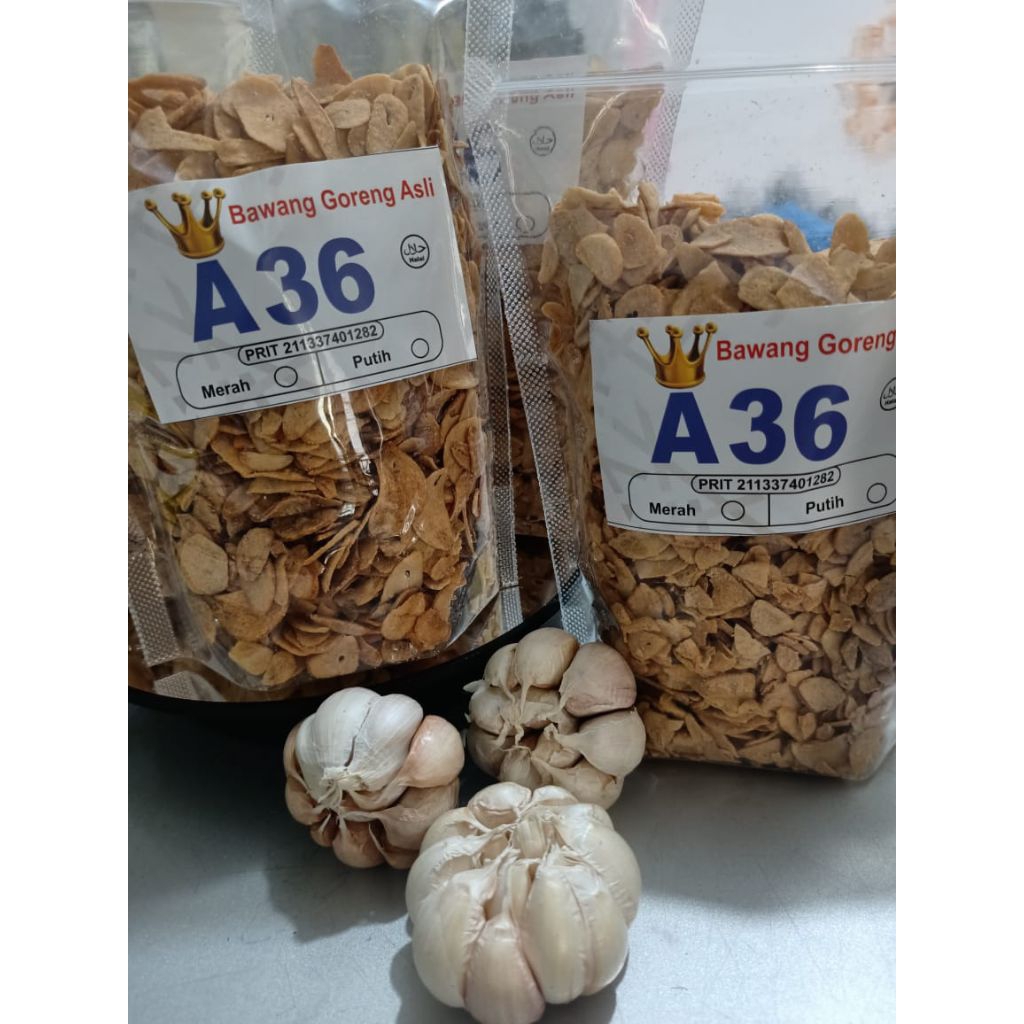 

Bawang Putih Goreng Asli A36 Ukuran Besar - Halal