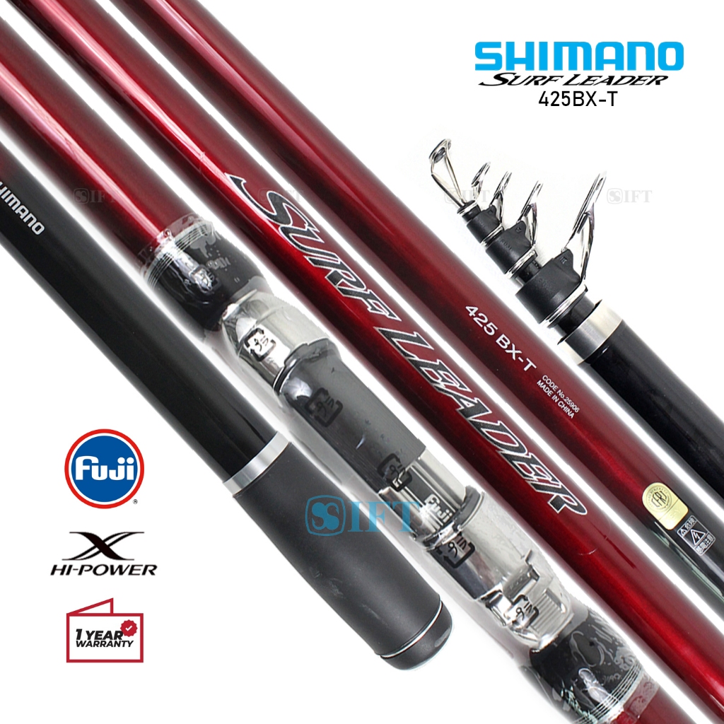 Joran SHIMANO SURF LEADER 425 450 M BXT CXT | Fuji Sic + Seat | Casting Pasiran Pinggiran Laut | Res