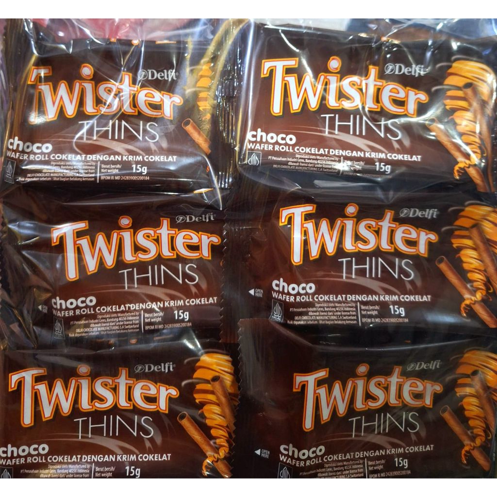 

TWISTER THINS COKELAT [ 12 PCS X 15 GR ]