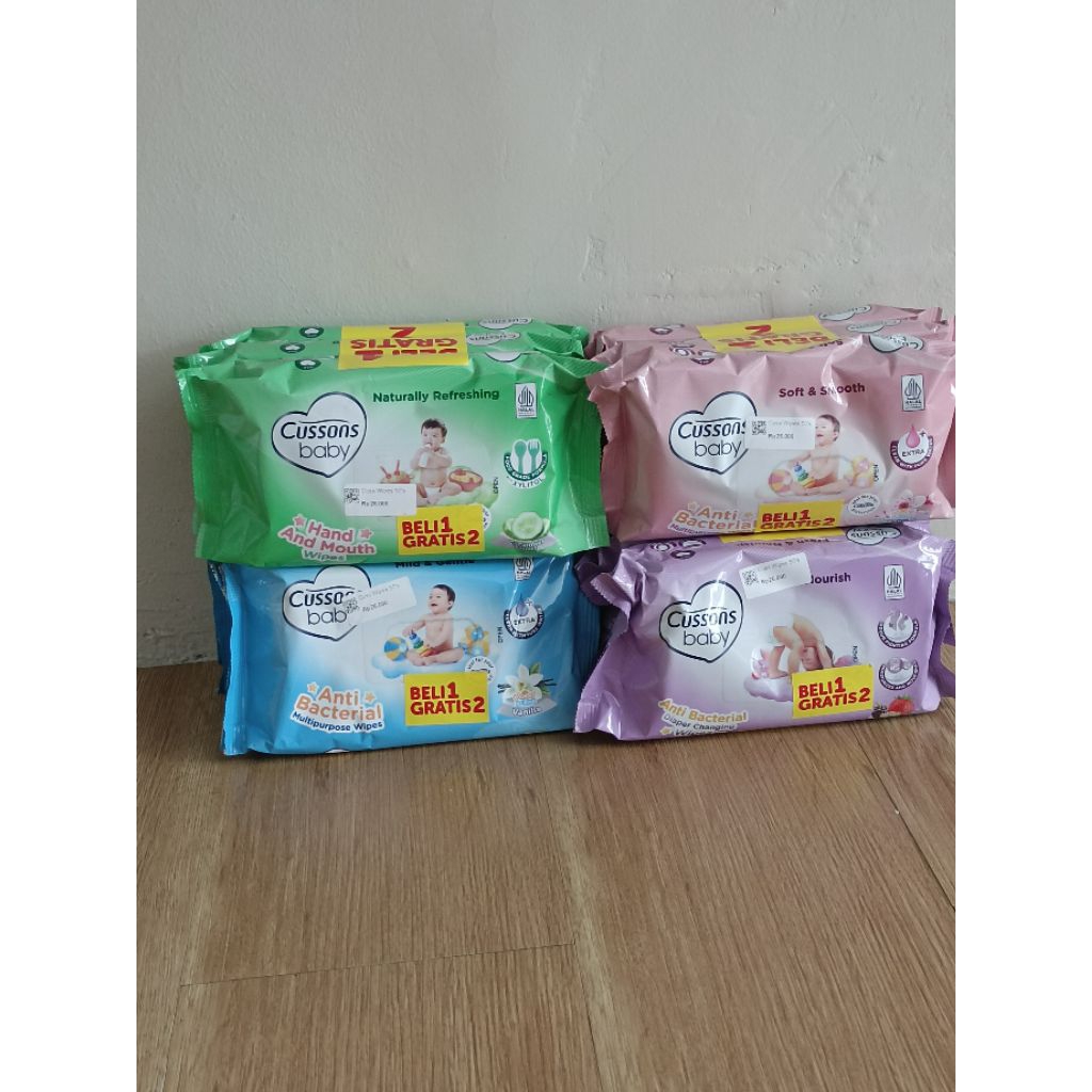 Cusson Baby Wipes 50's Beli 1 Gratis 2