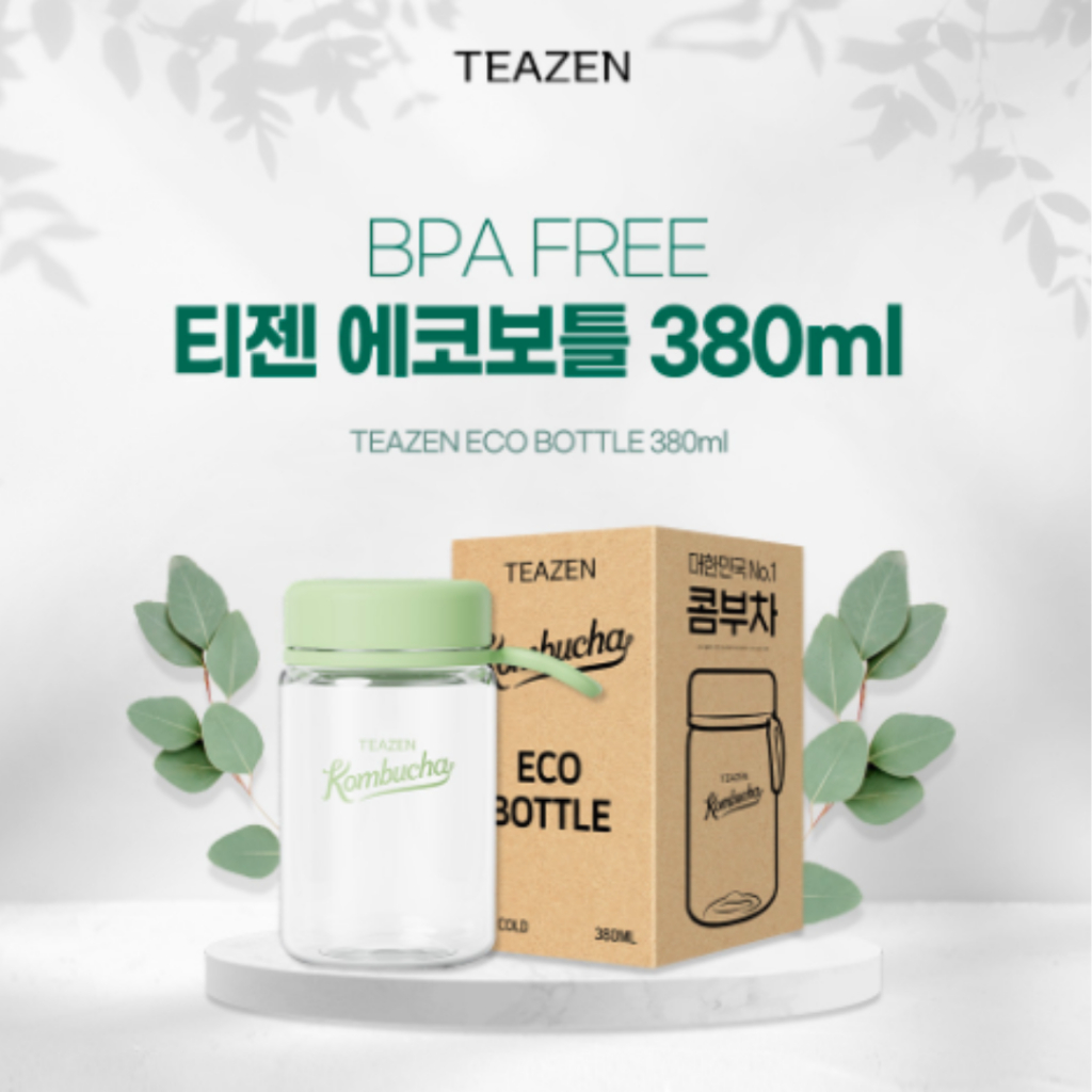 Teazen Eco Bottle Kombucha 380ml - Teazen Tumbler